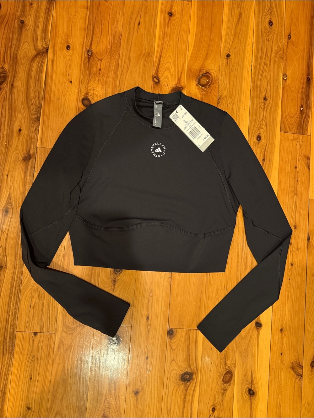 NEW💎ADIDAS BY STELLA MCCARTNEY TRAINING LONGSLEEVE CROP $100 - Picture 8 of 8
